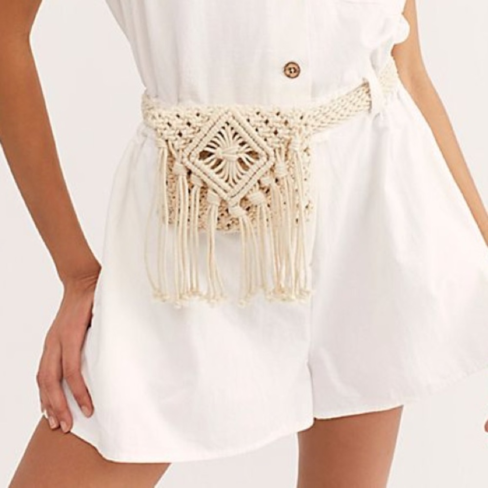 Free People Beach Flower Belt Bag